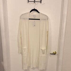 Nine West Off White Longline Cardigan
